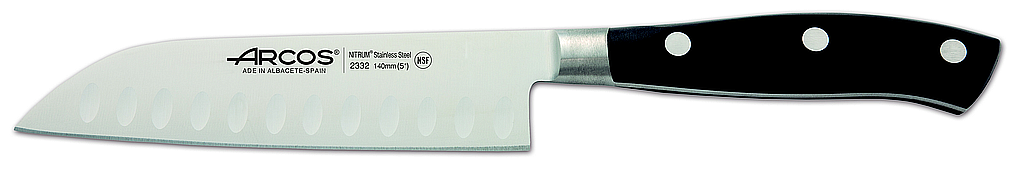 couteau santoku alvéolé 140 mm