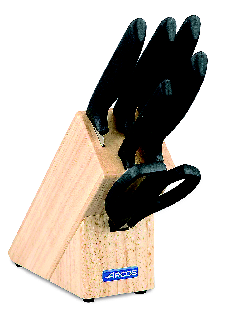 block 5 knives + scissors