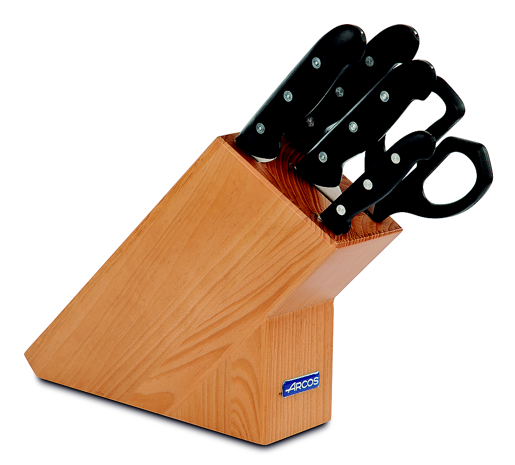block 4 knives + scissors