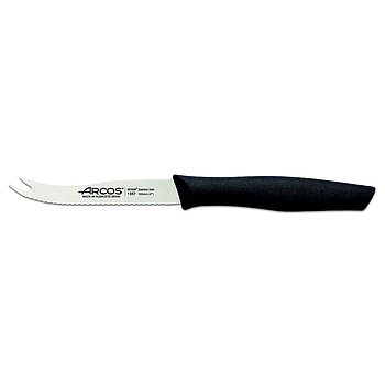cheese knife notched black 105 mm
