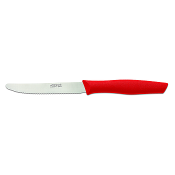 serrated table knife 110 mm red