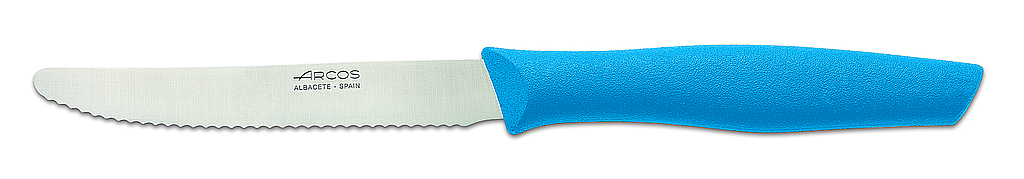 serrated table knife 110 mm blue