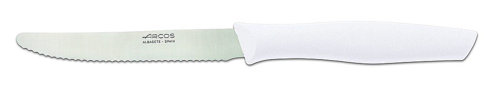table knife serrated 110 mm white