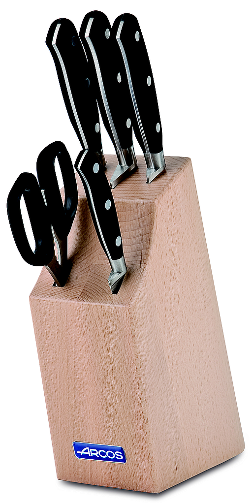 block 4 knives + scissors