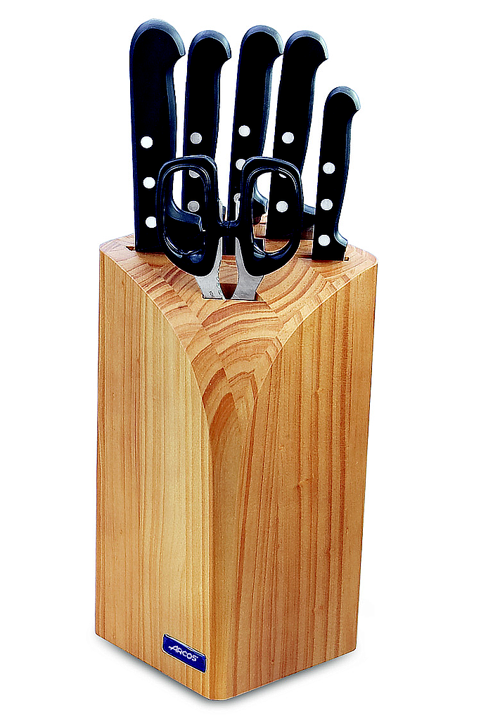 block 5 knives + scissors