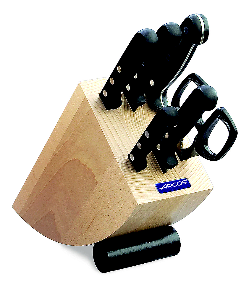 block 5 knives + scissors