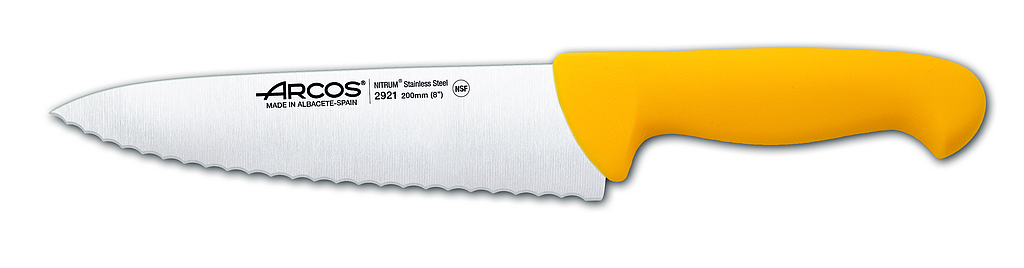 kitchen knife with serrated blade 200 mm
