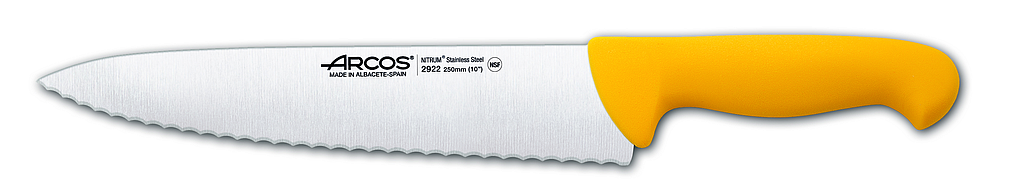 kitchen knife with serrated blade 250 mm