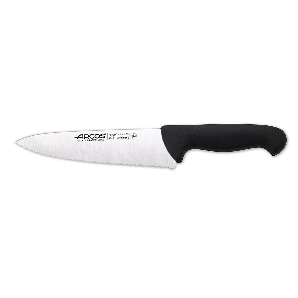 kitchen knife with serrated blade 250 mm
