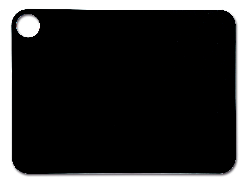 black cutting board 38 x 28 cm