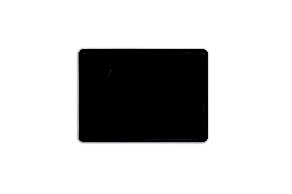 plate black plate 33 x 23 cm