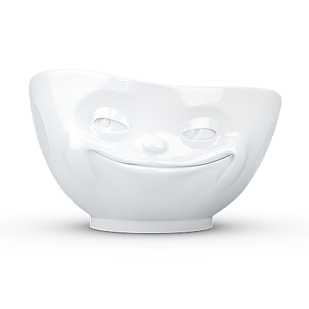 Bowl &quot;Grinning&quot; white