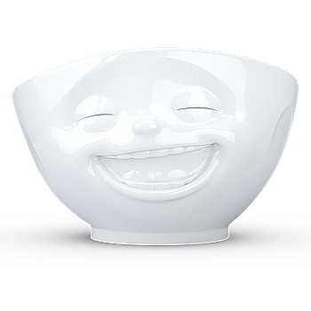 Bowl "Laughing" white