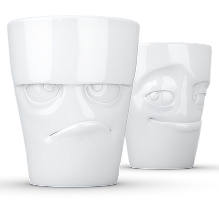 Mug set no.1-350ml  - Grumpy &amp; Impish Blanc