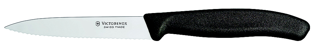 Couteau Office Victorinox classic 10Cm Noir Dents