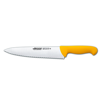 kitchen knife with serrated blade 250 mm