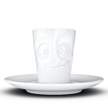 Espresso Mug avec Anse - tasty Blanc Blanc