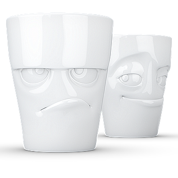 Mug set no.1-350ml  - Grumpy & Impish Blanc